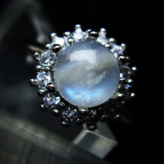 ムーンストーン 指輪 (15号)[T135-7393]