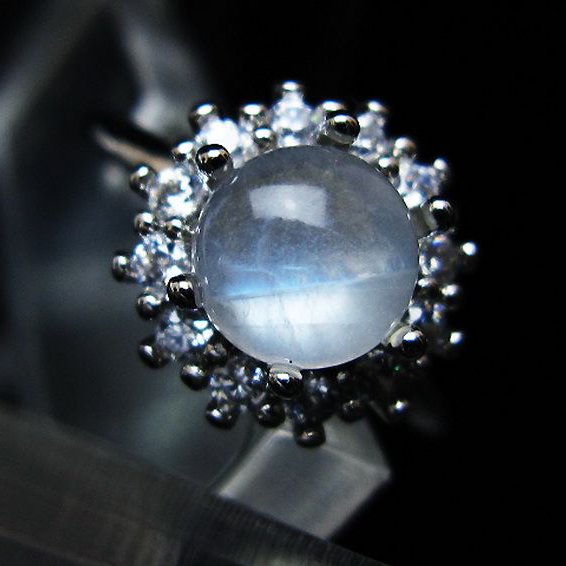 ムーンストーン 指輪 (16号) [t135-7405]