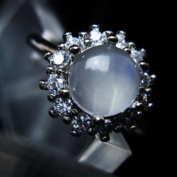 ムーンストーン 指輪 (15号)[T135-7484]