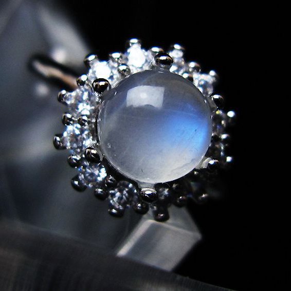 ムーンストーン 指輪 (15号) [t135-7486]