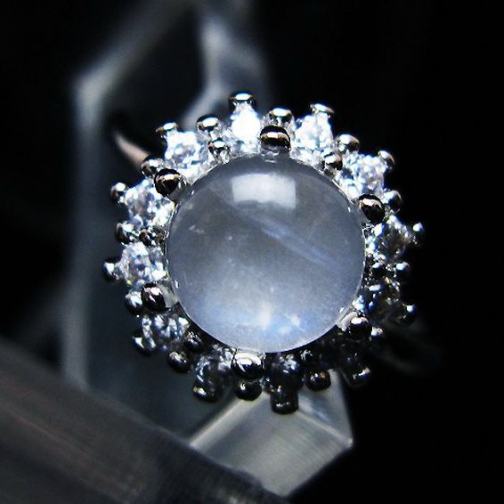 ムーンストーン 指輪 (14号)[T135-7497]