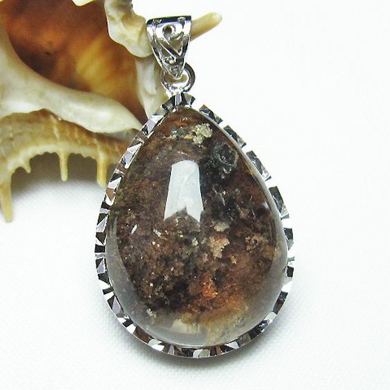 ガーデン水晶 ペンダント [T136-2664]