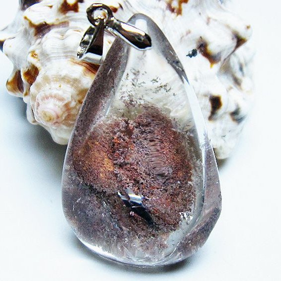 ガーデン水晶 ペンダント [T136-4212]