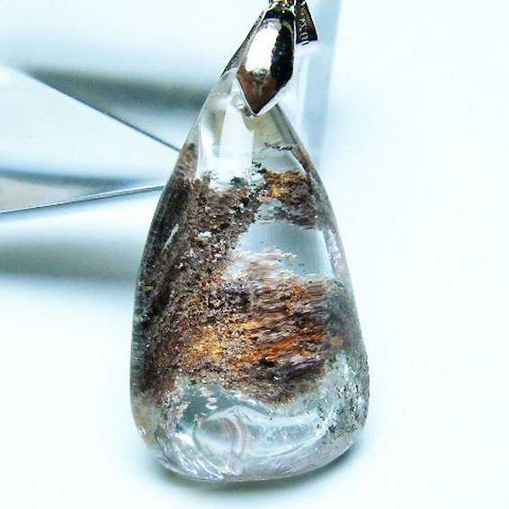 ガーデン水晶 ペンダント [T136-4301]