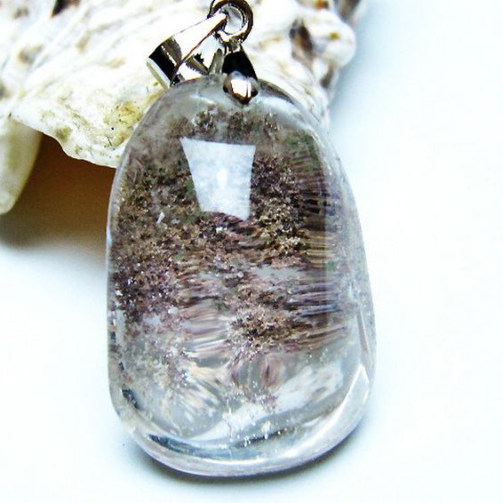 ガーデン水晶 ペンダント [t136-4387]