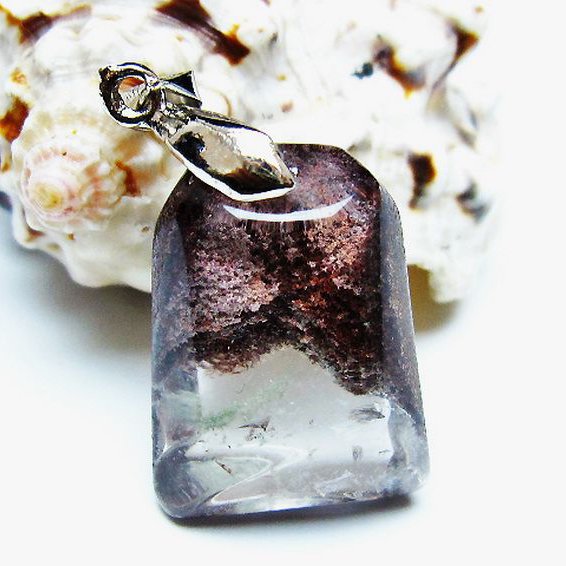 ガーデン水晶 ペンダント [T136-4400]