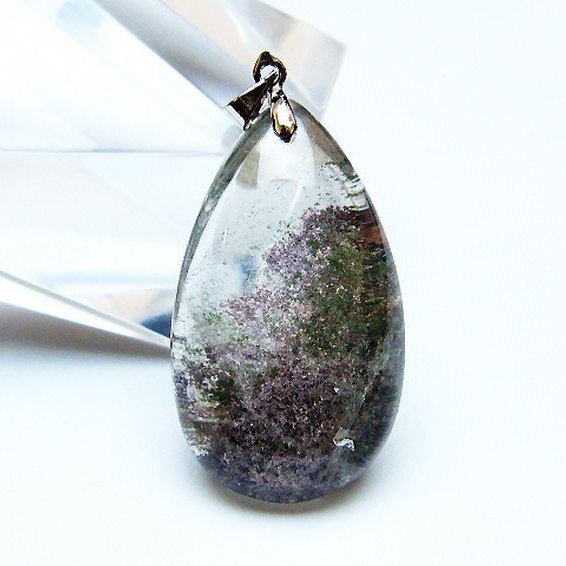 ガーデン水晶 ペンダント [t136-4477]