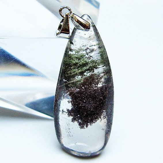 ガーデン水晶 ペンダント [t136-4646]