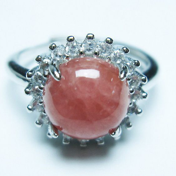 インカローズ ロードクロサイト 指輪 (17号)[T137-3008]