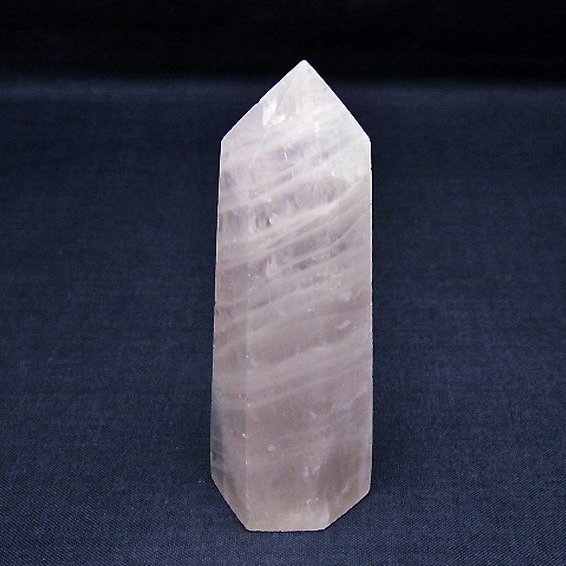 ローズクォーツ 六角柱 [t138-6412]