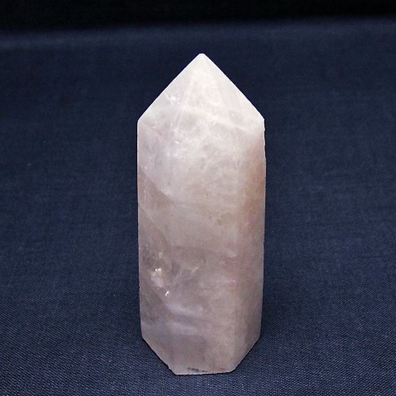 ローズクォーツ 六角柱[T138-6436]