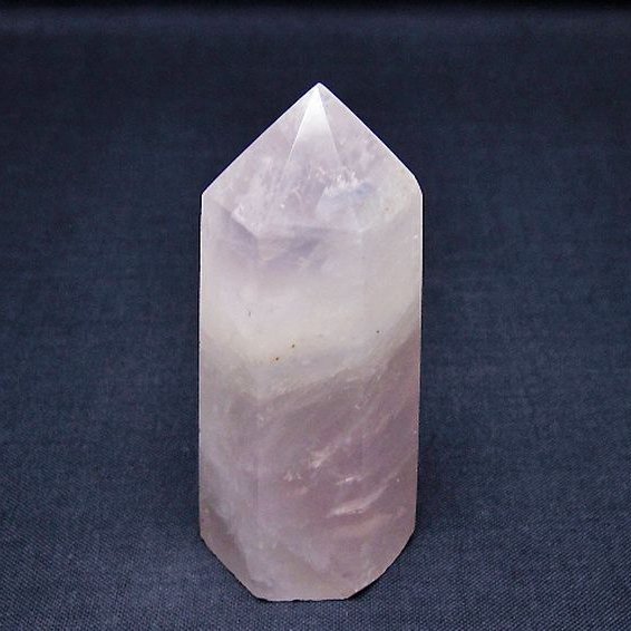 ローズクォーツ 六角柱 [t138-6458]