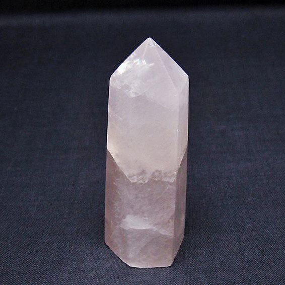 ローズクォーツ 六角柱 [t138-6462]