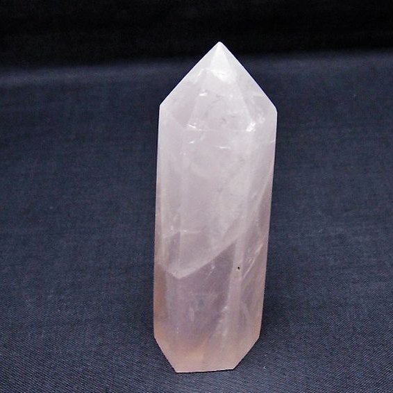 ローズクォーツ 六角柱[T138-6472]