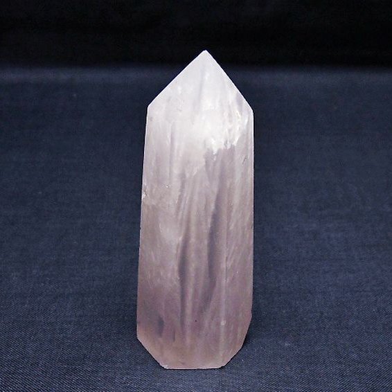 ローズクォーツ 六角柱[T138-6483]