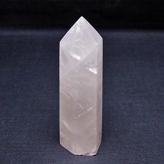 ローズクォーツ 六角柱[T138-6496]