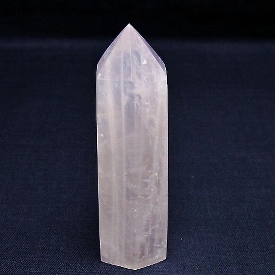 ローズクォーツ 六角柱[T138-6499]