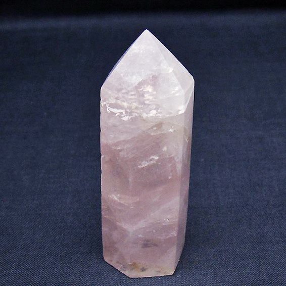 ローズクォーツ 六角柱[T138-6526]