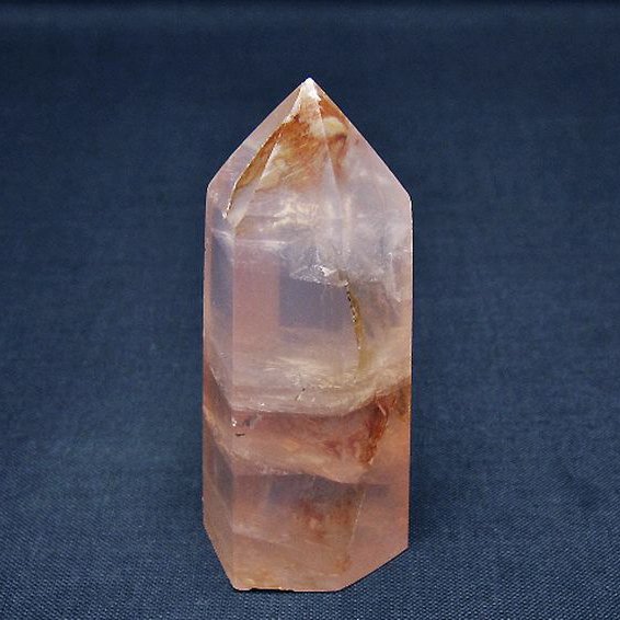 ローズクォーツ 六角柱 [t138-6554]