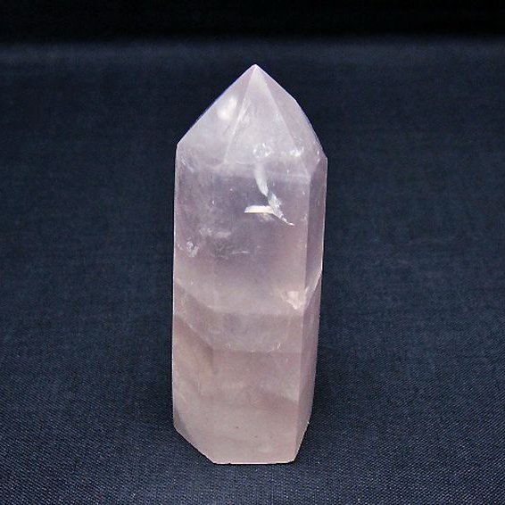 ローズクォーツ 六角柱[T138-6558]