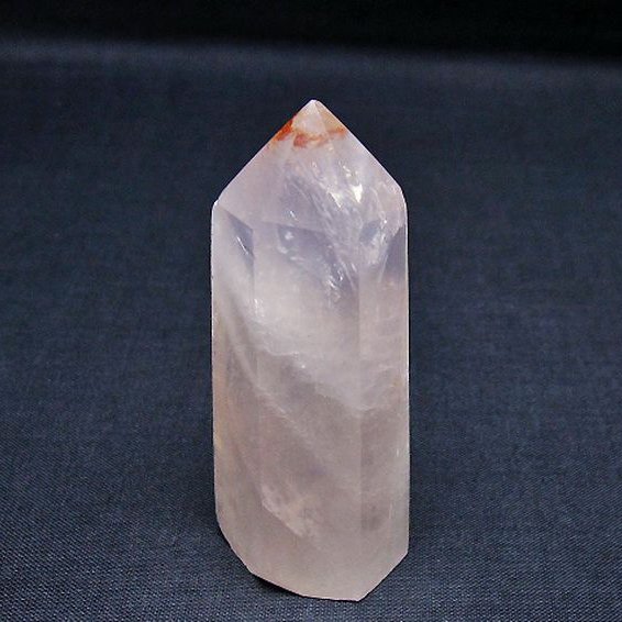 ローズクォーツ 六角柱 [t138-6560]