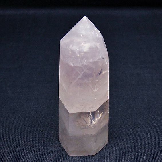 ローズクォーツ 六角柱[t138-6573]