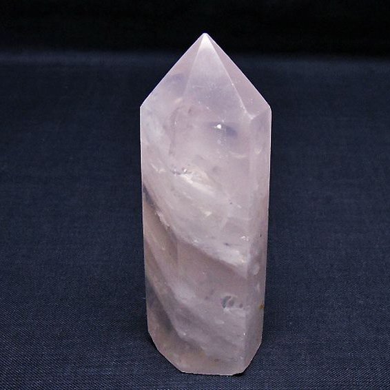 ローズクォーツ 六角柱[T138-6576]