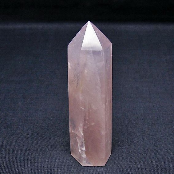 ローズクォーツ 六角柱[T138-6583]