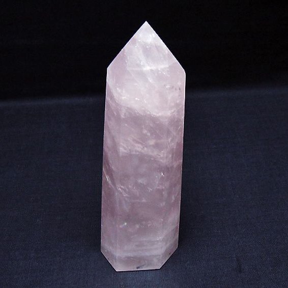 ローズクォーツ 六角柱 [t138-6711]