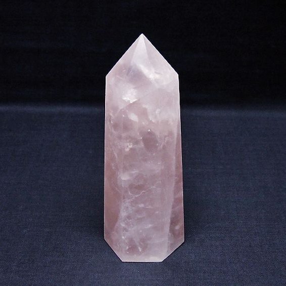 ローズクォーツ 六角柱 [t138-6726]