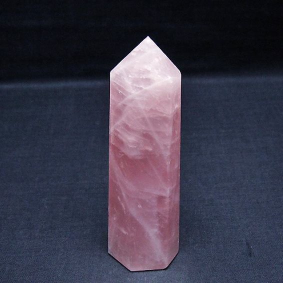 ローズクォーツ 六角柱 [t138-6764]