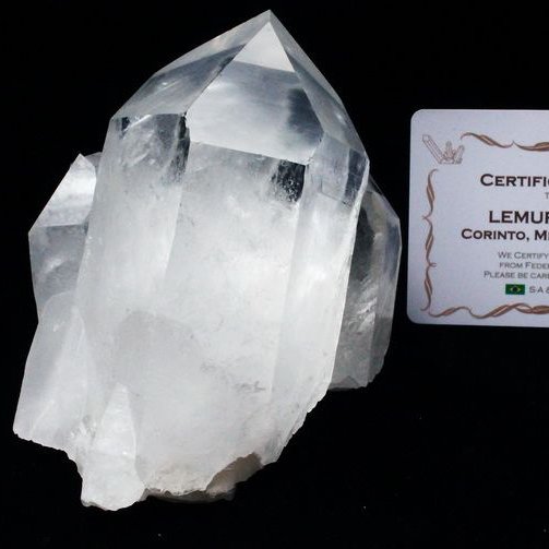 レムリアンシード 水晶 クラスター ミナスジェライス州コリント産  ※証明書付き[T143-2045]