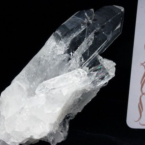 レムリアンシード 水晶 クラスター ミナスジェライス州コリント産  ※証明書付き[T143-2059]