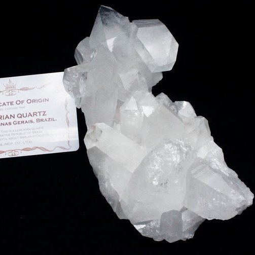 レムリアンシード 水晶 クラスター ミナスジェライス州コリント産  ※証明書付き[T143-2062]