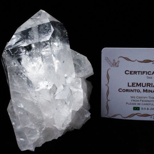 レムリアンシード 六角柱入 水晶 クラスター ミナスジェライス州コリント産 ※証明書付き[T143-2074]