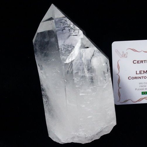 レムリアンシード ダブルポイント水晶 クラスター ミナスジェライス州コリント産 ※証明書付き[T143-2089]