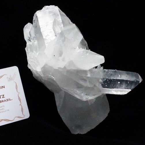 レムリアンシード 六角柱入 水晶 クラスター ミナスジェライス州コリント産 ※証明書付き[T143-2103]