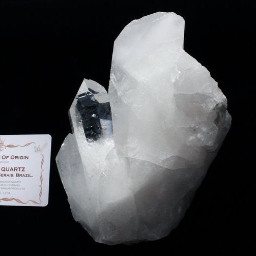 レムリアンシード 水晶 クラスター ミナスジェライス州コリント産  ※証明書付き[T143-2115]