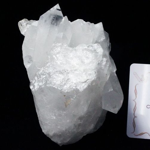 レムリアンシード 水晶 クラスター ミナスジェライス州コリント産  ※証明書付き[T143-2135]