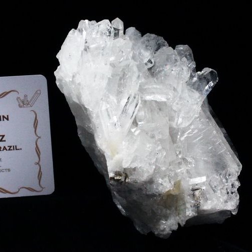 レムリアンシード 水晶 クラスター ミナスジェライス州コリント産  ※証明書付き[T143-2147]