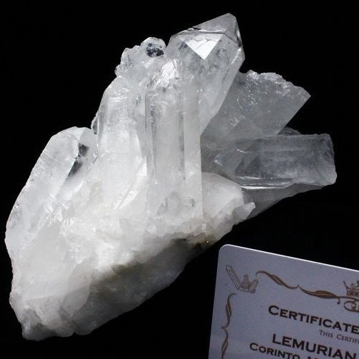 レムリアンシード 水晶 クラスター ミナスジェライス州コリント産  ※証明書付き[T143-2148]