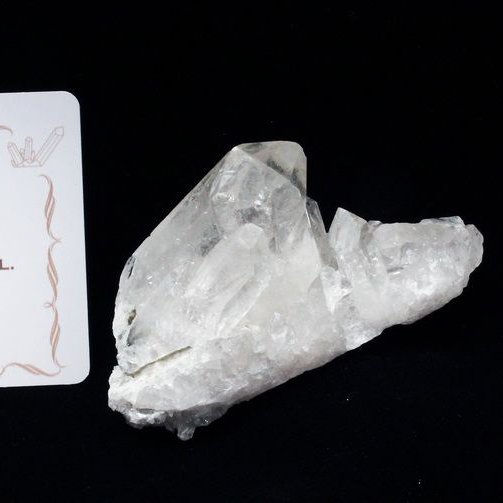 レムリアンシード 水晶 クラスター ミナスジェライス州コリント産  ※証明書付き[T143-2154]