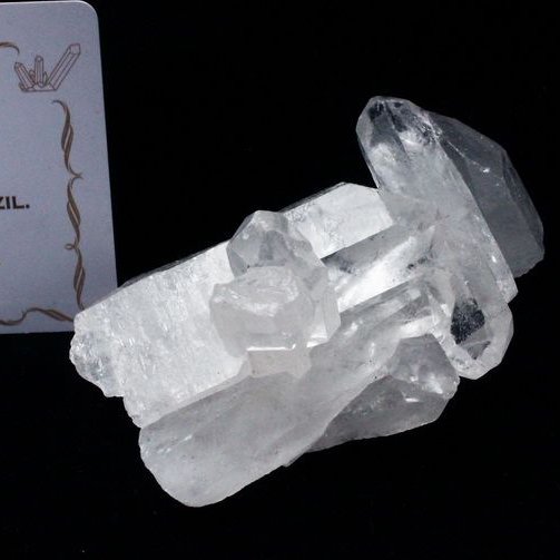 レムリアンシード 水晶 クラスター ミナスジェライス州コリント産  ※証明書付き[T143-2165]