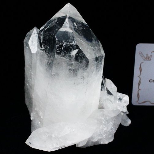 レムリアンシード 水晶 クラスター ミナスジェライス州コリント産  ※証明書付き[T143-2223]