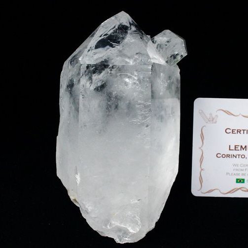 レムリアンシード 水晶 クラスター ミナスジェライス州コリント産  ※証明書付き[T143-2224]