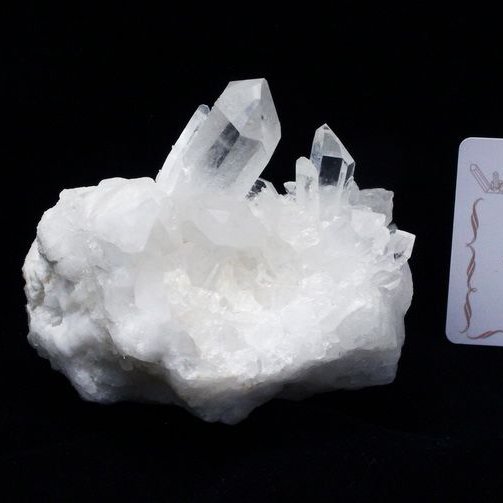 レムリアンシード 水晶 クラスター ミナスジェライス州コリント産  ※証明書付き[T143-2403]