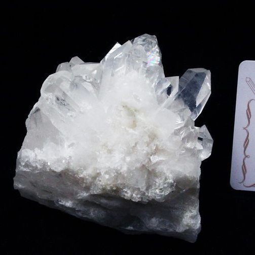 レムリアンシード 水晶 クラスター ミナスジェライス州コリント産  ※証明書付き[T143-2404]