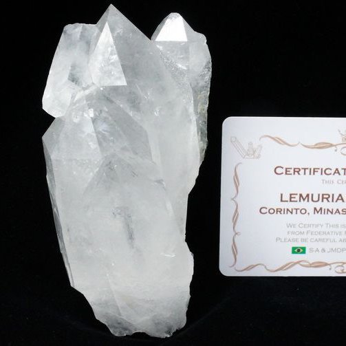 レムリアンシード 水晶 クラスター ミナスジェライス州コリント産  ※証明書付き[T143-2421]