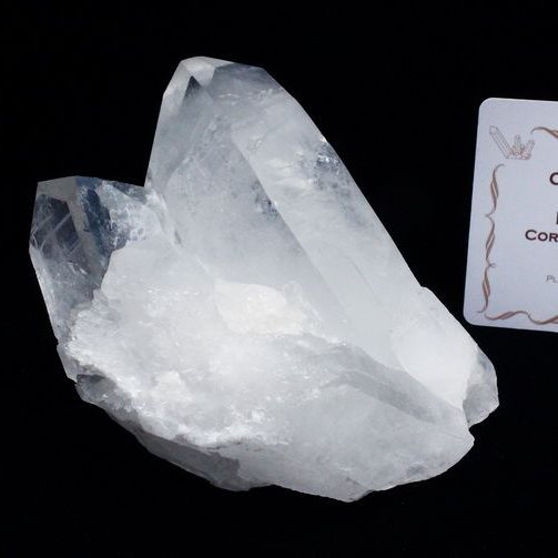 レムリアンシード 水晶 クラスター ミナスジェライス州コリント産  ※証明書付き[T143-2427]