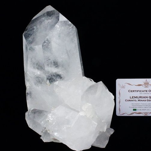 1.6Kg レムリアンシード 水晶 クラスター ミナスジェライス州コリント産  ※証明書付き[T143-2434]